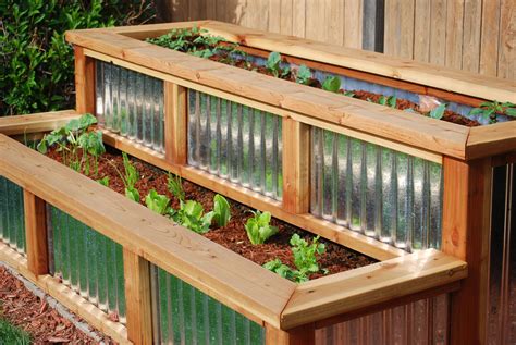 corrugated metal grow boxes|Raised Garden Beds .